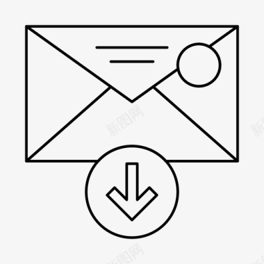 电子邮件收件箱消息电子邮件信件图标图标