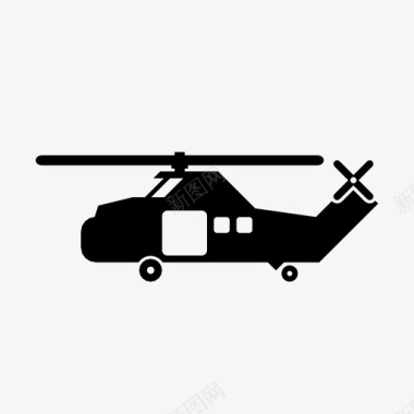 老式运输直升机激流西科斯基s58t图标图标