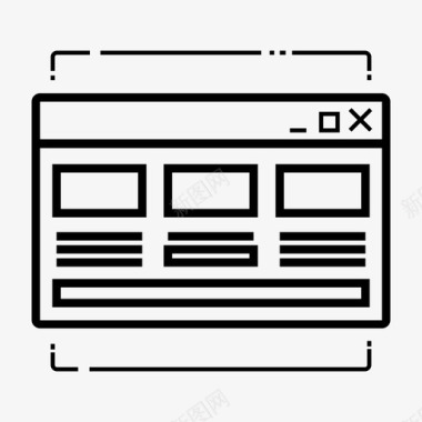 注册页面模板网站浏览器互联网图标图标