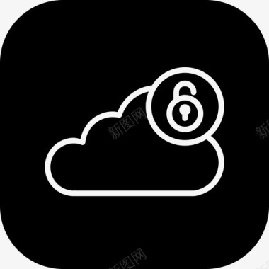 异性在线共享云存储安全性和差异性图标图标