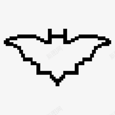 蝙蝠飞行哥特式图标图标