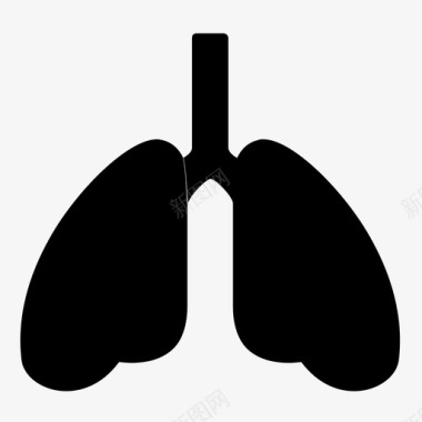 人的身体肺解剖学身体部分图标图标