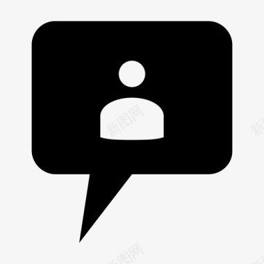 通信聊天用户聊天应用程序聊天泡泡图标图标