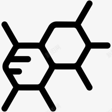 彩条碎片分子原子电子图标图标