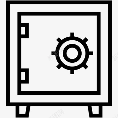 技术人员保险柜保险箱组织机构图标图标