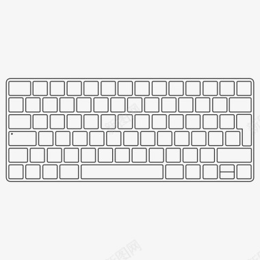 透明键盘电脑键盘硬件图标图标