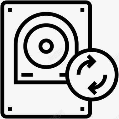 硬盘硬盘硬件存储设备图标图标