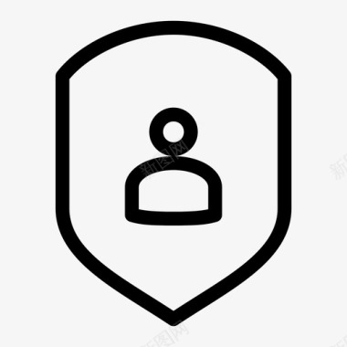 木马屏蔽用户防病毒安全徽章图标图标