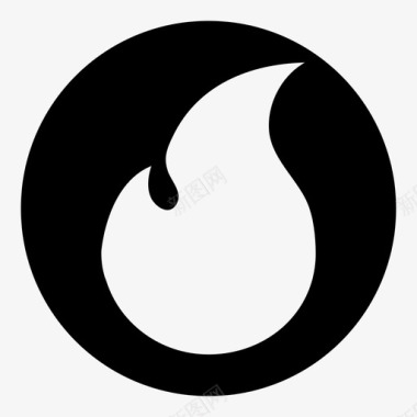 火焰图标火焰燃烧火炬图标图标