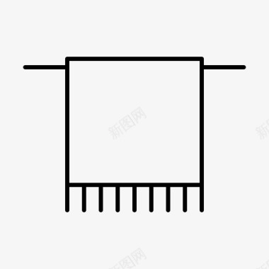 冬天室内毛巾设备家具图标图标