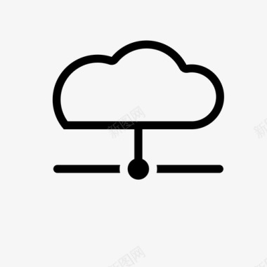 服务器云网络通信数据图标图标