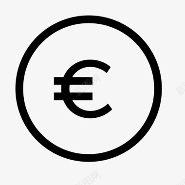 火焰欧元图标欧元现金金融图标图标