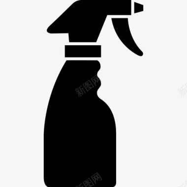清洁喷雾瓶工具和用具家居用品图标图标