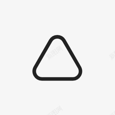 海军标志圆角三角形箭头按钮图标图标