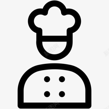 厨师口味餐厅图标图标
