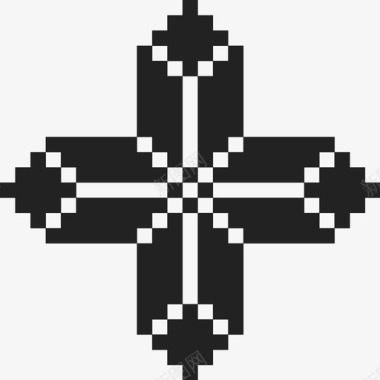 撒丁十字艺术装饰图标图标