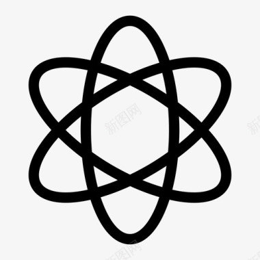 应用程序商店的标志原子化学分子图标图标