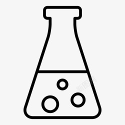 精油提取物erlenmeyer烧瓶提取物配方图标高清图片