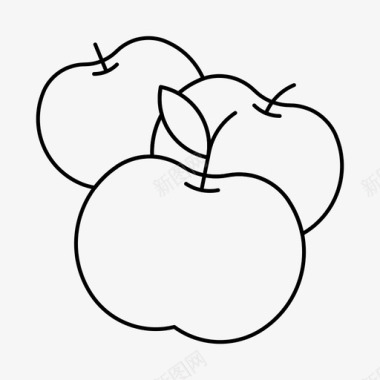 新鲜浆果免抠PNG苹果食品新鲜图标图标