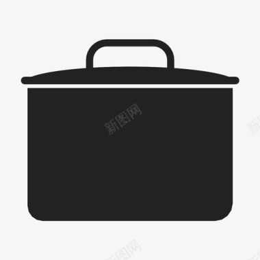平底锅炖锅厨房平底锅图标图标