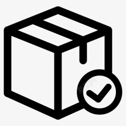 icon待收货收货箱纸板图标高清图片