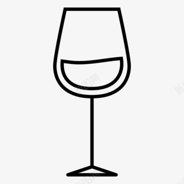 酒杯饮料红酒图标图标