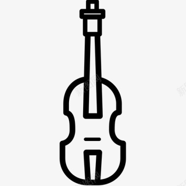 小提琴音乐会乐器图标图标
