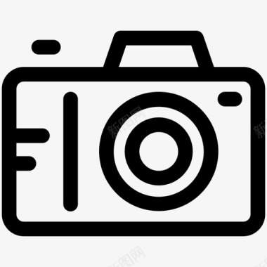 旅游小镇相机数码相机照相图标图标