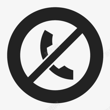 禁止呼叫不电话图标图标