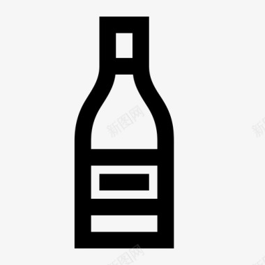 酒瓶酒精法国图标图标