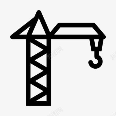 修理工具起重机货物建筑图标图标