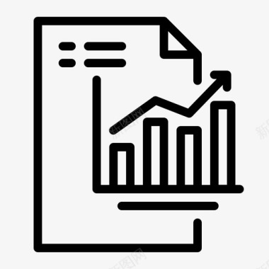 进度报告报告业务增长图标图标