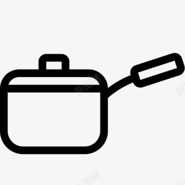 平底锅平底锅厨师厨房图标图标