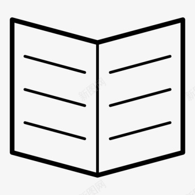 传单版式小册子传单笔记本图标图标