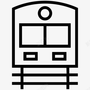 列车火车旅客列车铁路图标图标