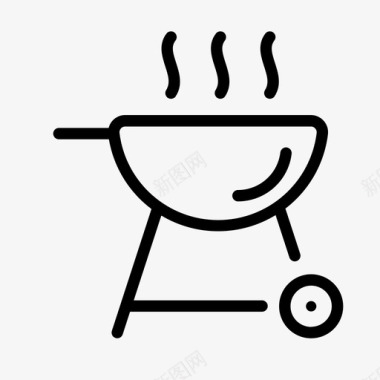 烧烤烤炉家用图标图标