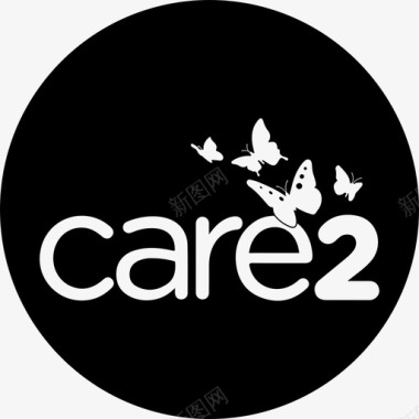 公证徽标Care2徽标社交社交图标圆形图标