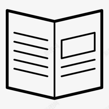 传单版式书籍文件传单图标图标