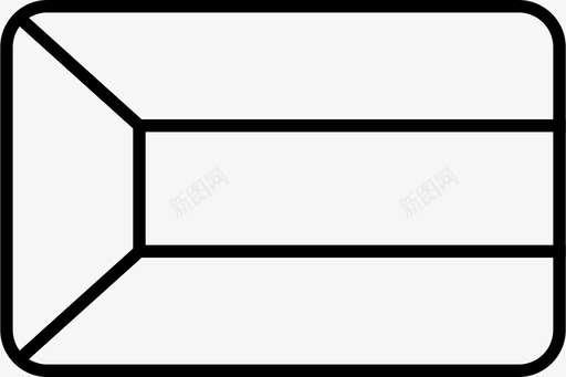 矩形科威特亚洲国家图标图标