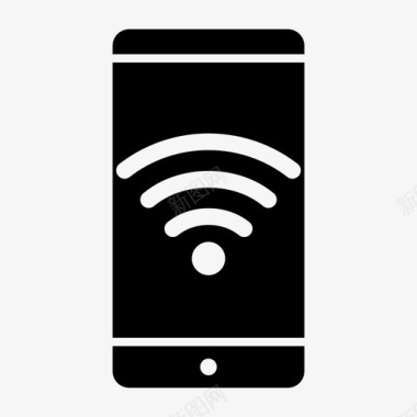 移动ui界面wifi智能手机android移动通知图标图标