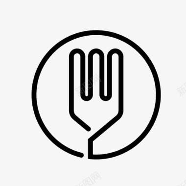 叉子叉子餐叉厨房图标图标