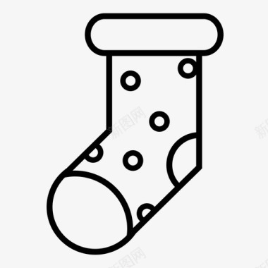 袜子儿童圣诞节图标图标
