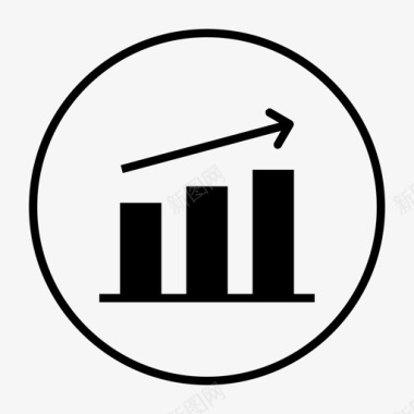 条形装饰图图表面积图条形图图标图标