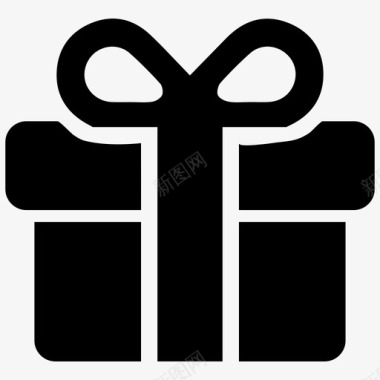 礼品盒礼品包装礼品图标图标