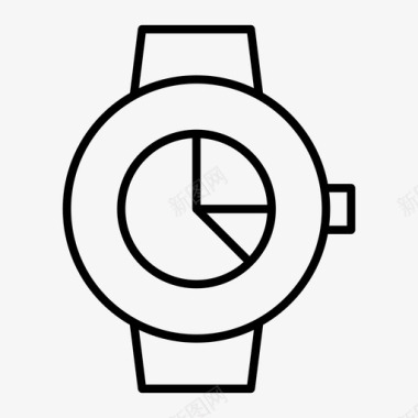 走向趋势smartwatch饼图分析经济图标图标