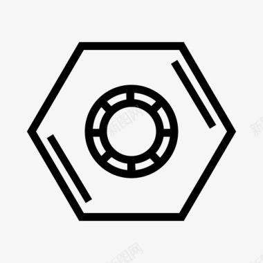 螺帽螺帽六角工具图标图标