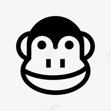 猩猩猴子动物猿图标图标
