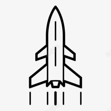 卡通宇航员与火箭火箭宇航员宇宙飞船图标图标