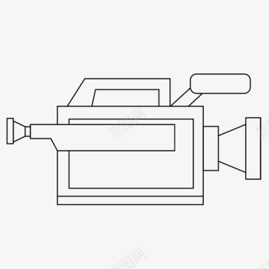 彩色相机胶卷胶卷相机电影唱片图标图标