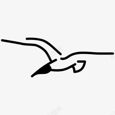 海鸥小鸟海边图标图标